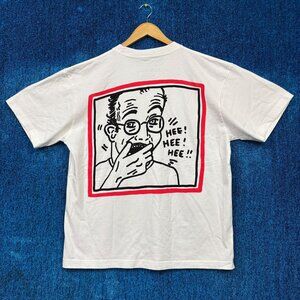 Keith Haring Hee Hee Hee Self-Portrait Oversized Art Tee L
